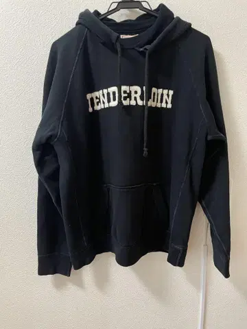 텐더 로인 후가공 후드티 블랙 M 사이즈