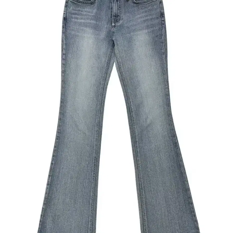 【PALEJADE】Low-Rise Wide Denim - Bullet Demage Handbrush PALE JADE | 페일제이드 Pale Jade Hand Brush Low-Rise Bootcut