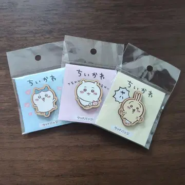 치이카와 우드 배지 3개 세트