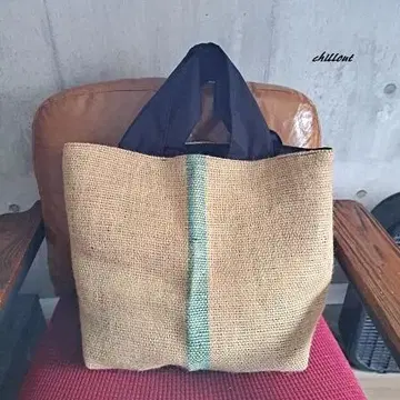 Big Coffee Hemp Bag: 큰 커피 린넨 백 [0863]