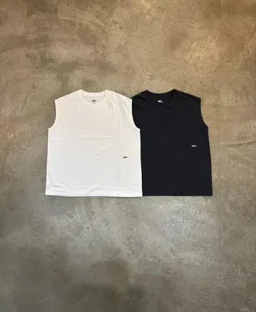 WAX Sleeveless tee 차콜 L 사이즈