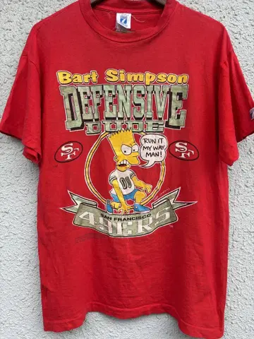 90년대 심슨 49ers 티셔츠 빈티지 USA NFL
