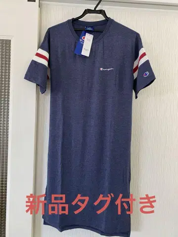 챔피온 네이비 반팔 원피스 M