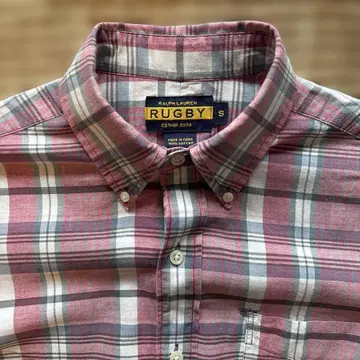 Rugby Ralph Lauren 마드라스 체크 반팔 셔츠 S 사이즈