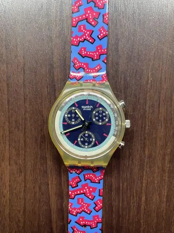 미사용품 Swatch 크로노그래프 와일드 카드 빈티지 상품
