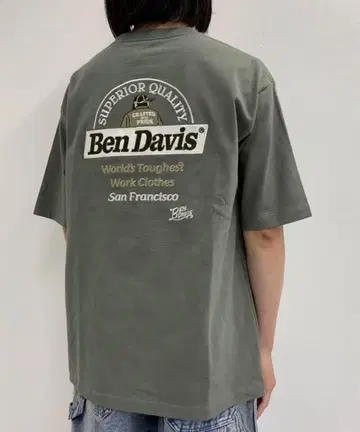 Ben Davis 올리브 그린 티셔츠 미사용 새상품 택 포함