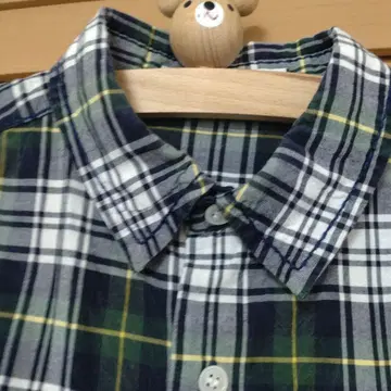 홈스펀 체크 셔츠
