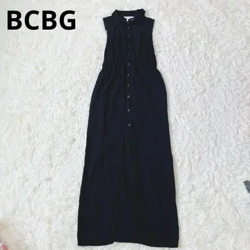 BCBG 레이스 맥시 원피스 블랙 롱