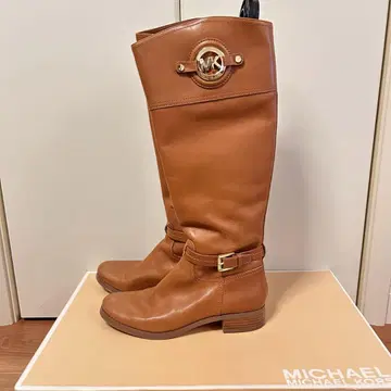 마이클코어스 카멜 브라운 롱 부츠 7.5 사이즈 24.5cm