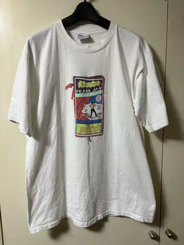 pearl jam 펄잼 티셔츠 밴딩 빈티지 L 90s 레어