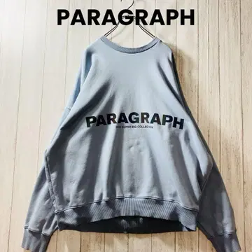 PARAGRAPH 패러그래프 맨투맨 LL 루즈핏 스카이블루 그레이