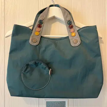 트윌 서클 도트 토트 / 프리무 크레센트 컬러풀 버튼 포함