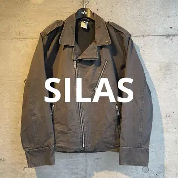 SILAS 코튼 더블 라이더 자켓