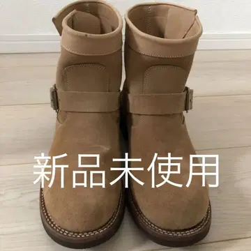 비스트레로 별주 모델 엔지니어 부츠 베이지 스웨이드