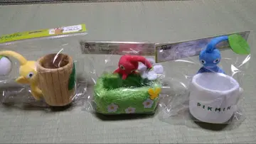 피크민 봉제 인형 소품함 3개 세트