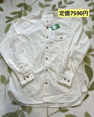 새상품 골든 베어 노카라 긴팔 셔츠 M