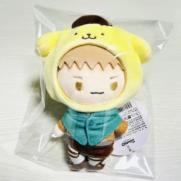 진격의 거인 산리오 무니구루미 쟈봉제 인형 폼폼푸딩