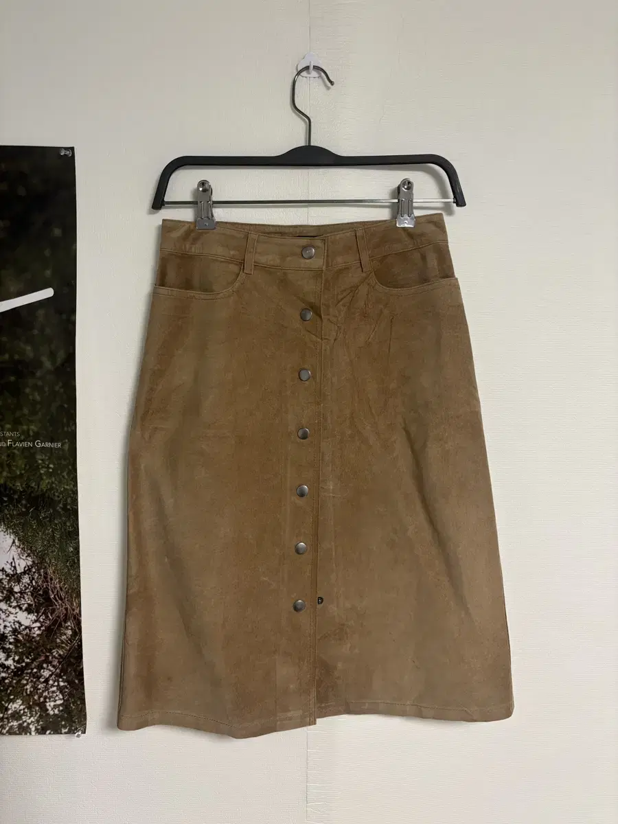 Theory Vintage Real Leather Skirt