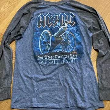 AC/DC 래글런 티셔츠 리퀴드 블루