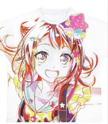BanG Dream! 토야마 카스미 풀 그래픽 티셔츠 L 사이즈