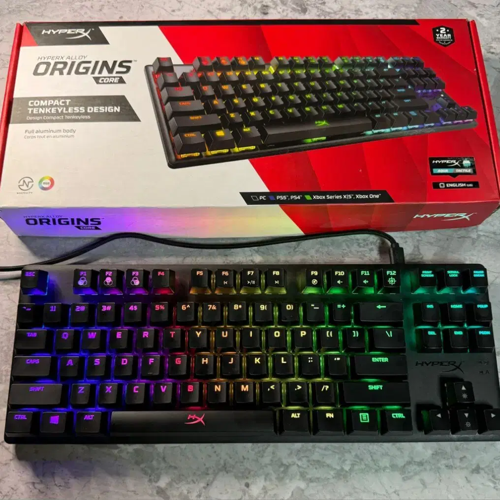 HyperX Aqua Custom (*Fully Lubricated) Mechanical Keyboard Gaming #하이퍼엑스 ,#커스텀,#키보드,#윤활,#게이밍 on Bunjang Global Site.