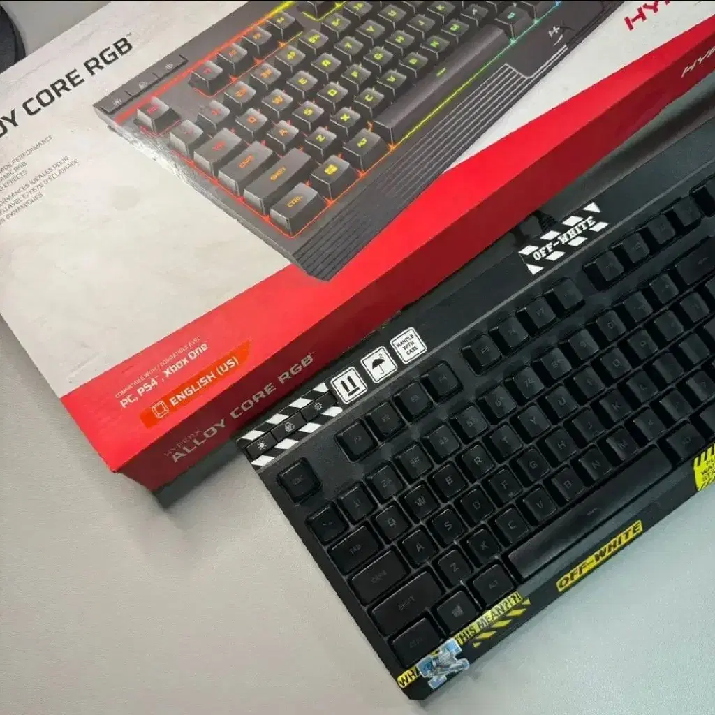 하이퍼엑스 진심 커스텀 게이밍 키보드 윤활 오프화이트