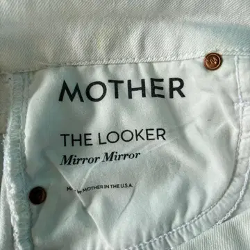 1467 MOTHER 마더 THE LOOKER 데님 화이트 24