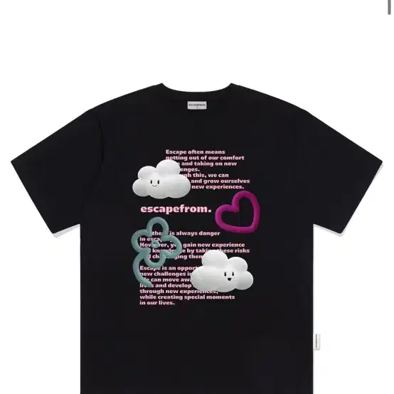 Tシャツ・カットソー ESCAPEFROM STARCHAMO ESCF LOGO COLLAGE PRINT SLIMFIT T-shirt Items Similar to Escapefrom escf Logo Collage Print