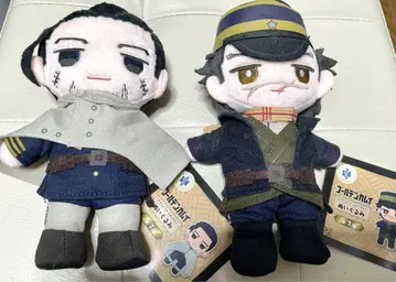 골든 카무이 봉제 인형 스기모토 사이치 & 오가타 햐쿠노스케
