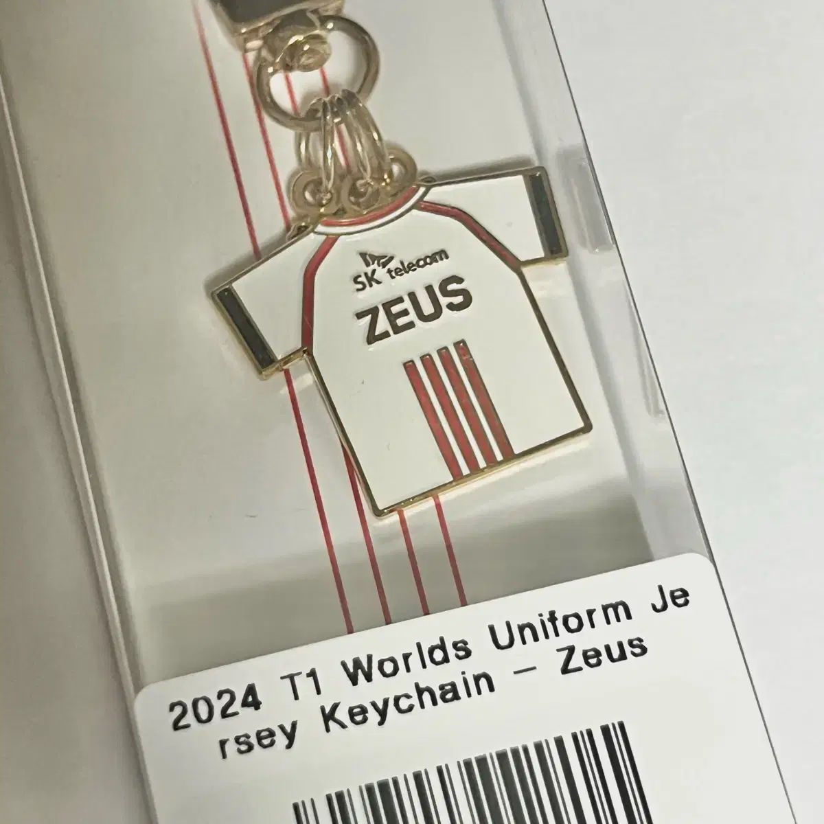 한화생명 제우스 zeus 2024 티원 월즈 유니폼 키링 원가 양도