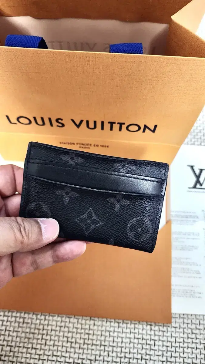[OS/Authentic] Louis Vuitton Eclipse Card Holder Card Wallet