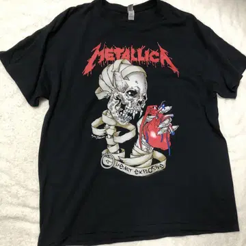Metallica 티셔츠 패스 헤드 XL 블랙