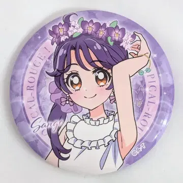 도에이 애니메이션 프리티 스토어 한정판 플라워 캔뱃지 산고(업)