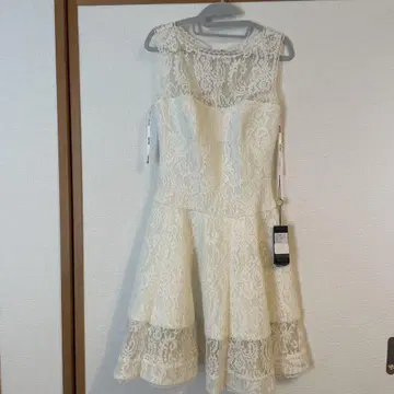 Tadashi Shoji 원피스 화이트 레이스 S