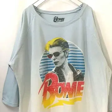 BOWIE 데이비드 보위 사진 빅 사이즈 티셔츠 2XL 해외 구제 의류