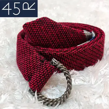 컨디션 최상 45rpm 트위스트 메탈 버클 직조 무늬 벨트