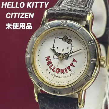 미사용 90년대 CITIZEN 산리오 헬로키티 쿼츠 손목시계