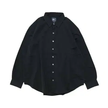 KANEMASA PHIL 블랙 긴팔 셔츠 M