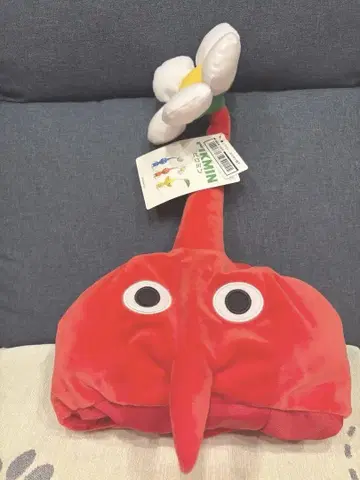 피크민 모자 빨간색