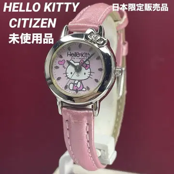 미사용 일본 한정판 90년대 CITIZEN 산리오 헬로키티 QZ 손목시계