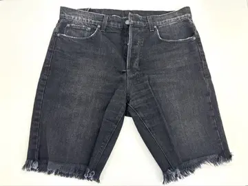 KSUBI 데님 하프 팬츠 프린지 밑단 32