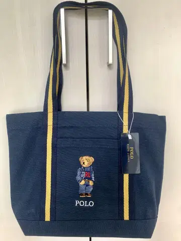 (미사용) POLO 폴로 랄프로렌 자수 토트백 네이비