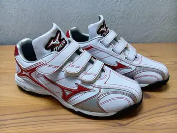 Mizuno 스파이크 슈즈 화이트/레드 25.0cm