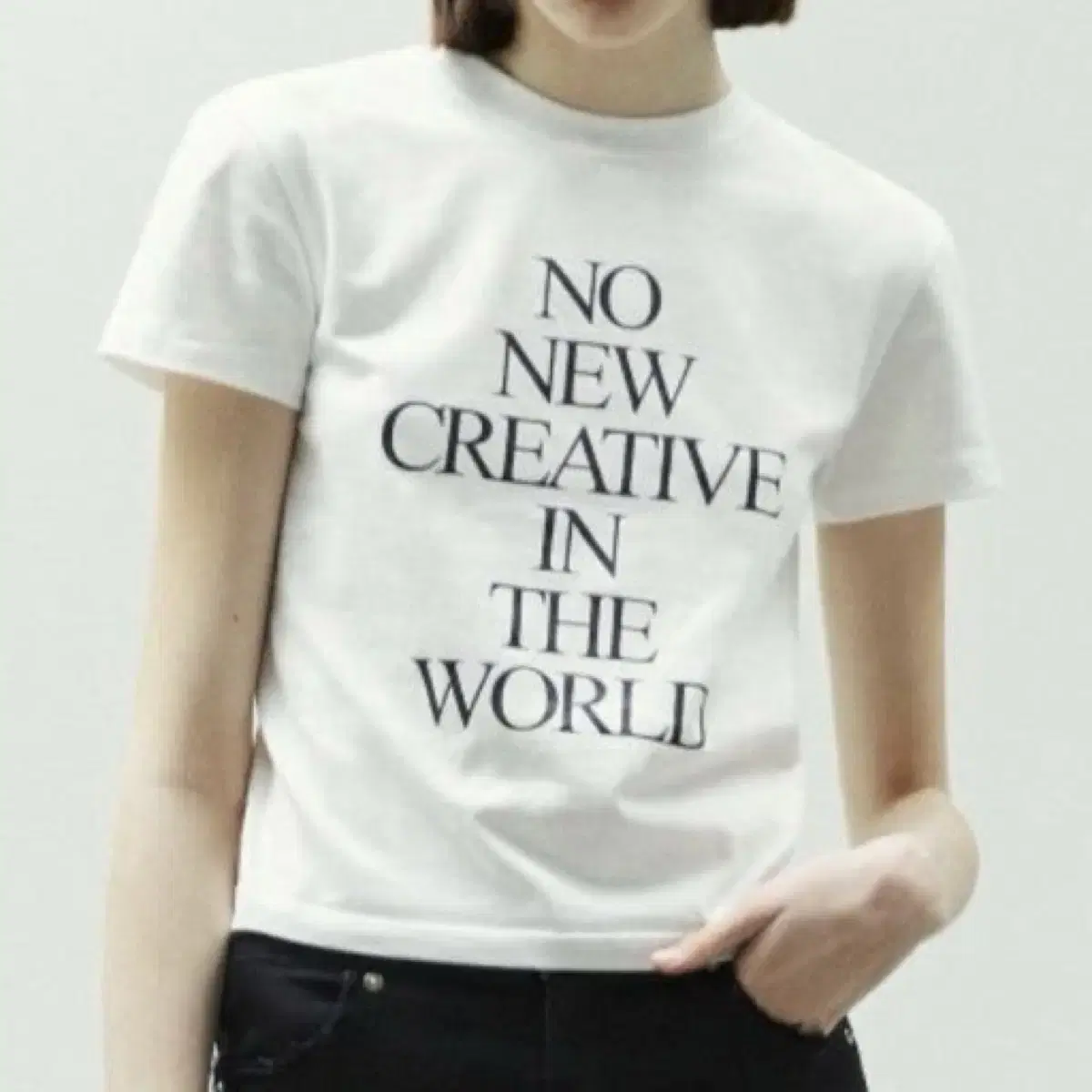 커렌트 NO NEW CREATIVE SHORT SLEEVE TEE