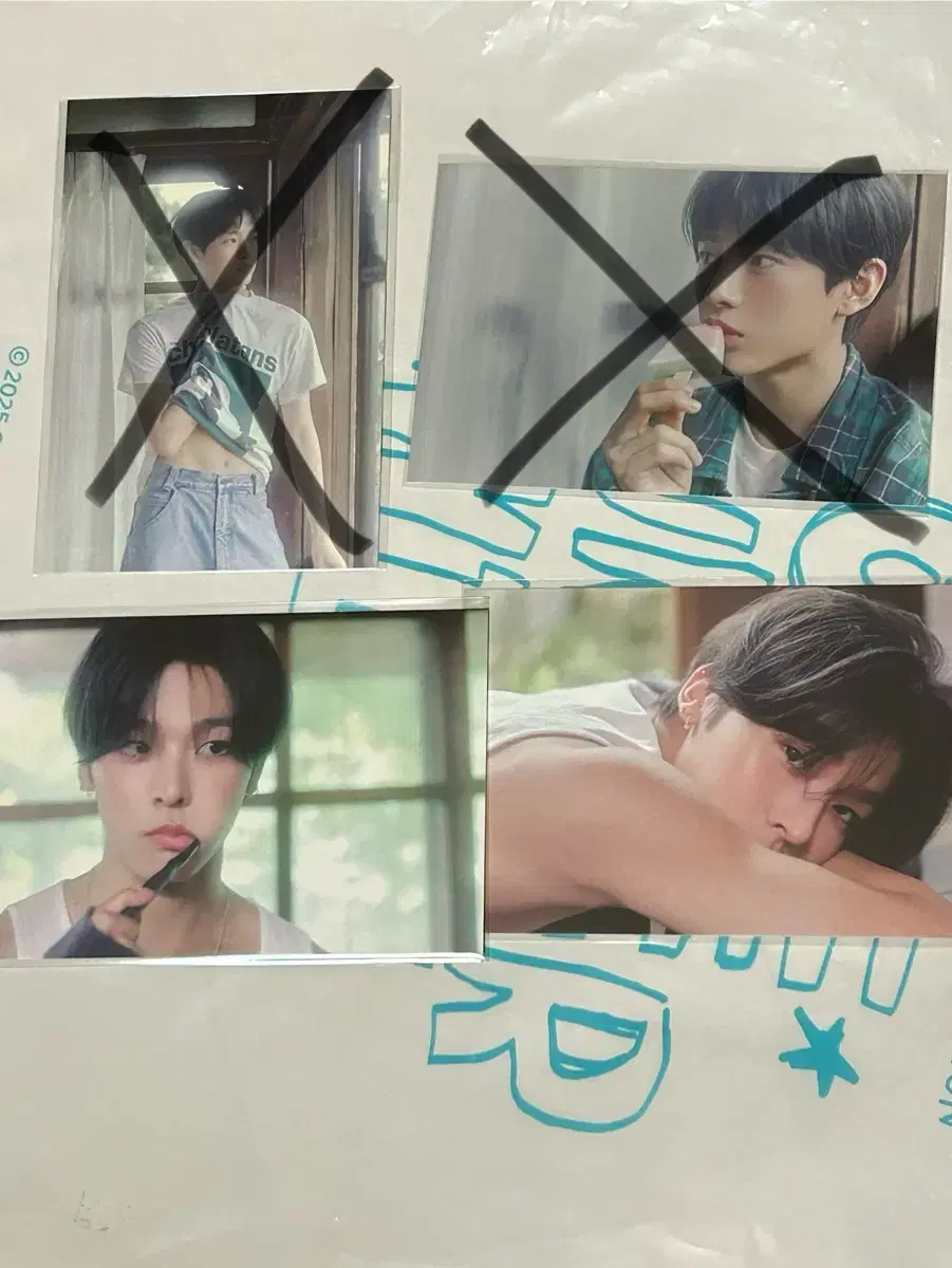 엔시티 위시 여름 전시회 1차 MD 리쿠 유우시 사쿠야 엽서 양도