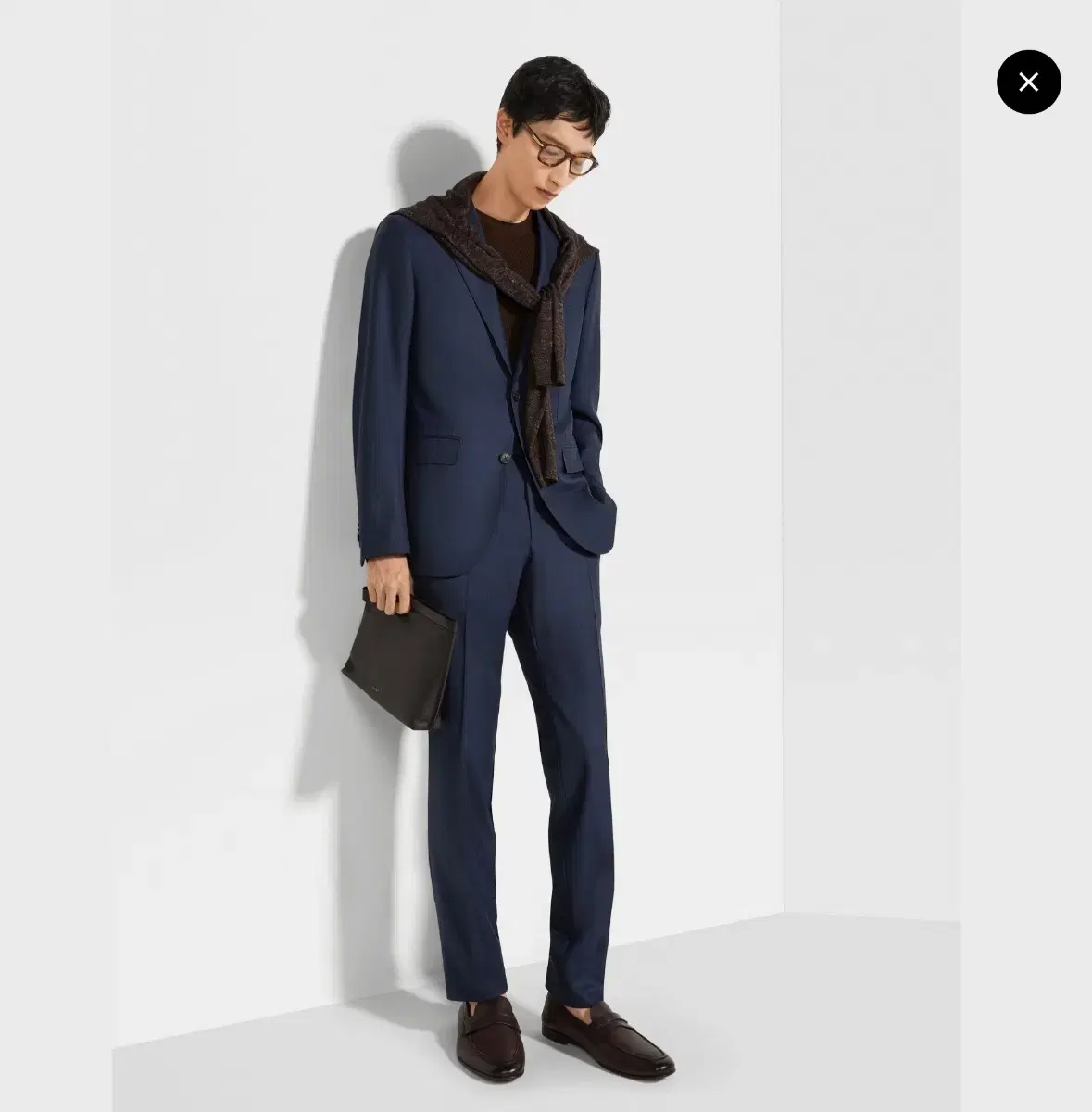 Ermenegildo Zegna suit 46 navy