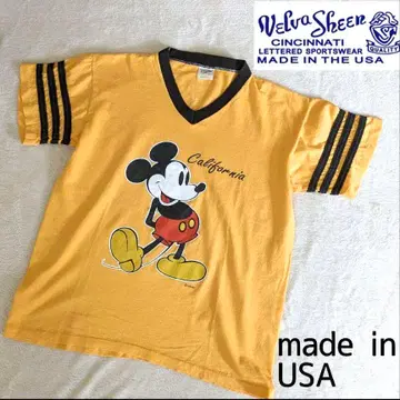90년대 빈티지 VELVA SHEEN 벨바 쉰 미키 티셔츠