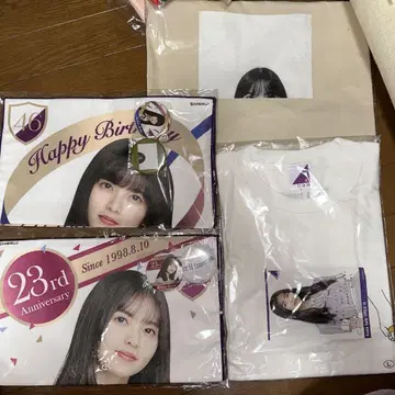 노기자카46 사이토 아스카 생일 기념 티셔츠 토트백 페이스타월 3개 세트