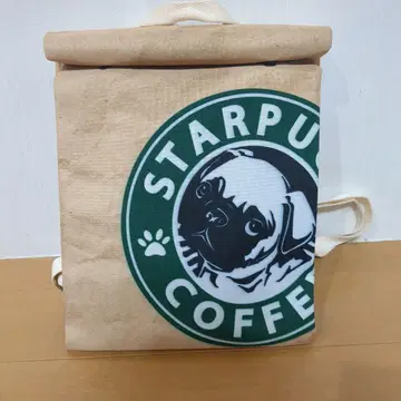STAR PUGS 디자인 백팩 백 스벅 백팩