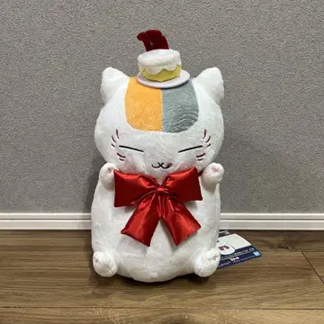 나츠메 우인장 제일복권 B상 딸기 케이크 냥코 선생님 봉제 인형